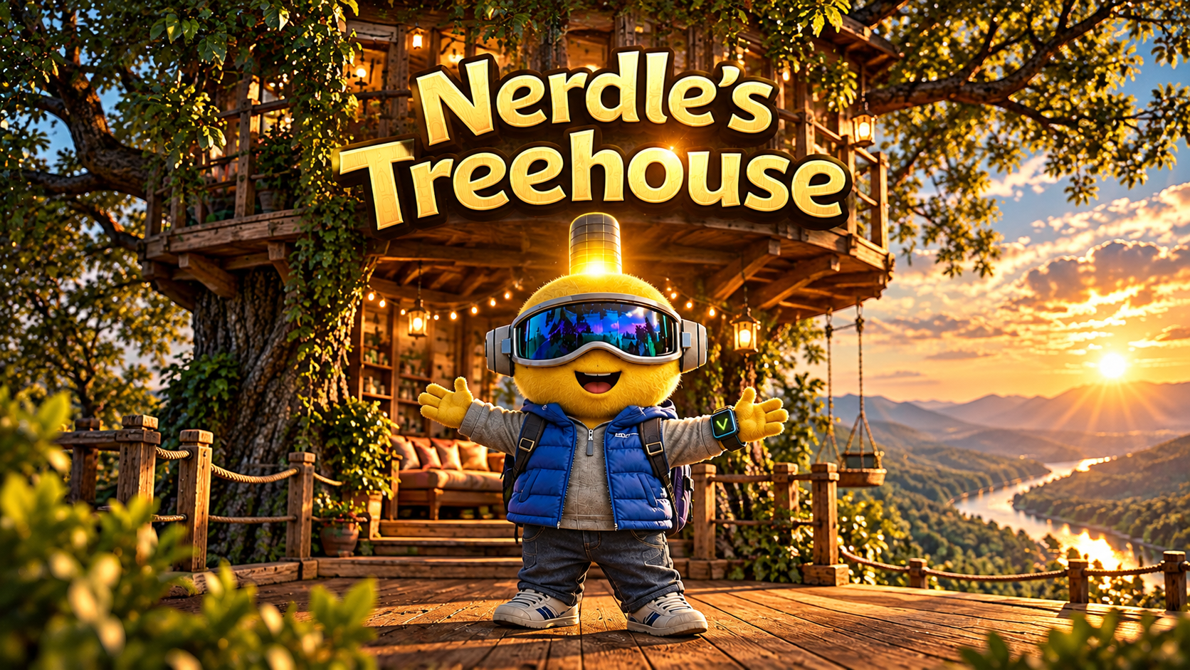 Nerdle’s Golden Treehouse Adventure