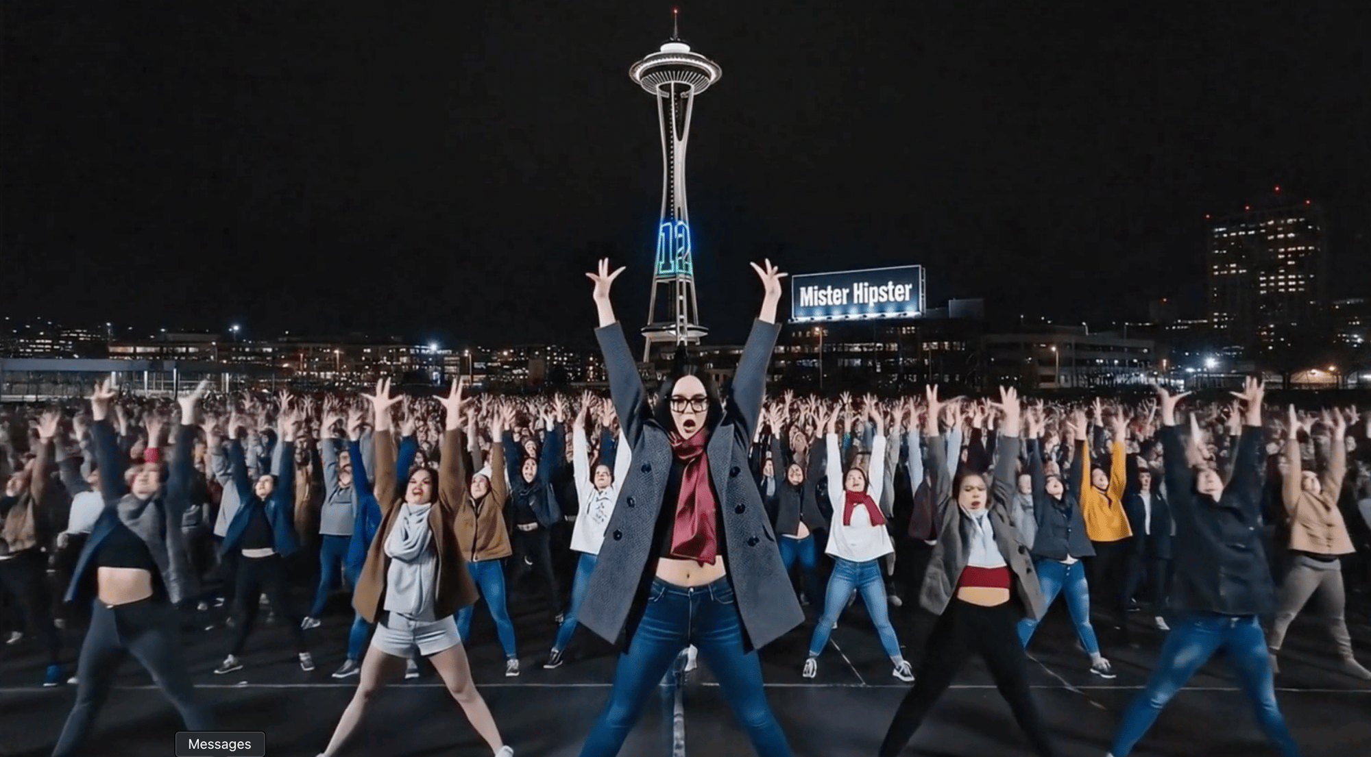 Seattle Flash Mob Mister Hipster VRenity AI Film Production