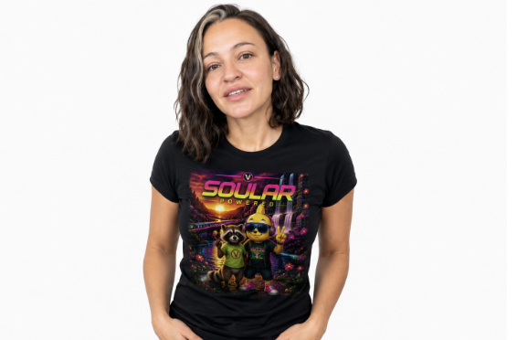 SOULAR powered womens t shirt