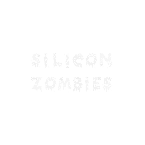 silicon zombies logo white