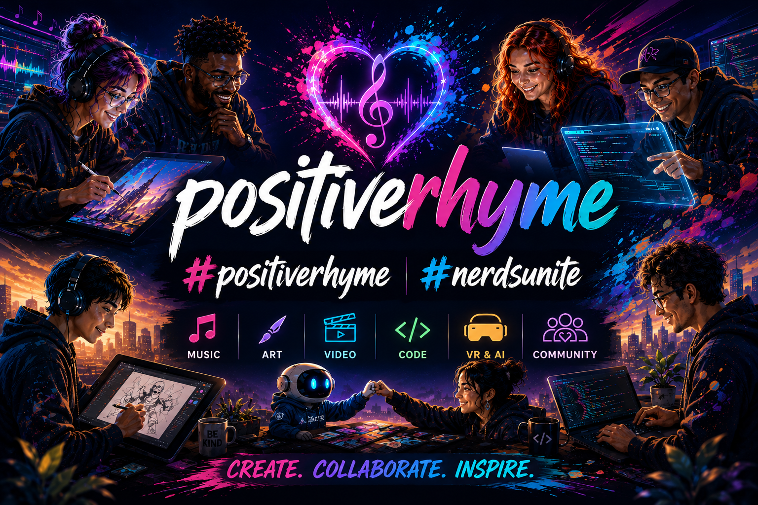 The Positiverhyme Revolution: Healing the World Through Creative Connection and Cutting-Edge Tech