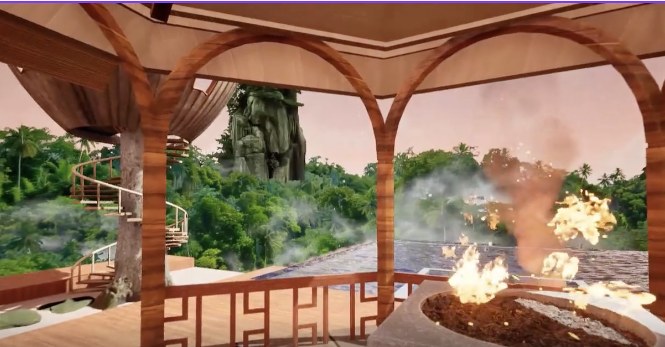 VRenity Treehouse Firepit